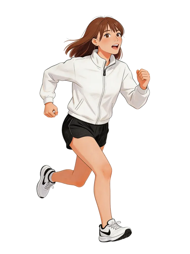 Girl running