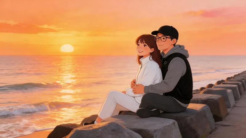 Watching the sunrise together
